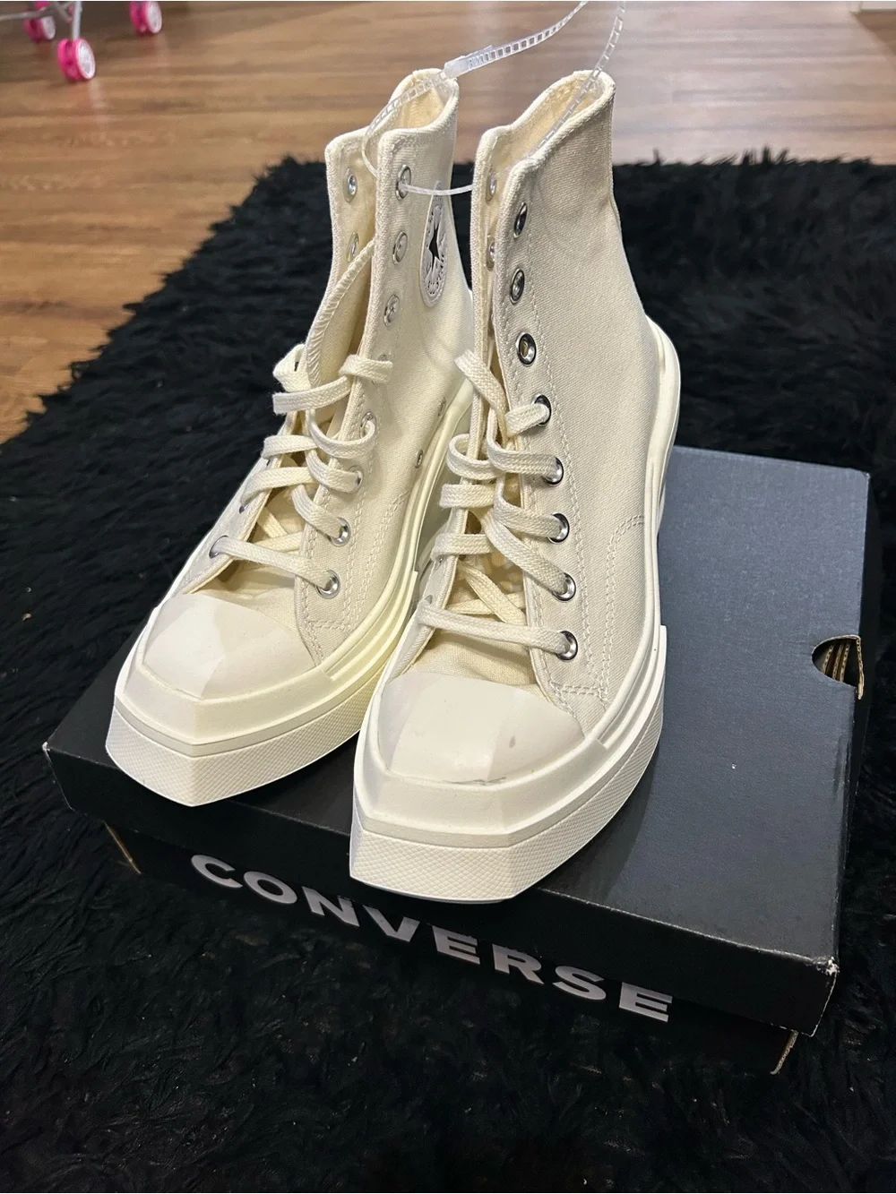 CONVERSE Chuck 70 de luxe wedge platform lace up shoes sneakers women’s 7 new
